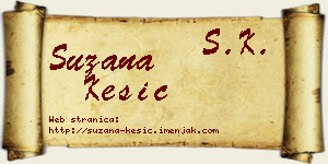 Suzana Kesić vizit kartica